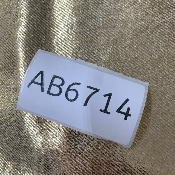 Zara Women Gold Jeans Size 4 Metallic Straight Leg Pant 32" - Picture 8 of 8